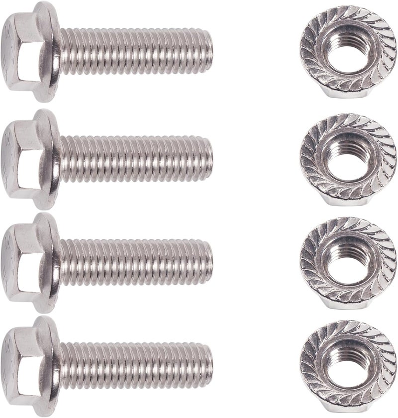 BEONEO M10X1.5-35mm Stainless Steel Exhaust Bolt Flange Screws M10X1.5 Flange Bolt Exhaust Stud Exhaust Manifold Hardware Kit (Bolts&Nuts) (4 Pack) - Image 5